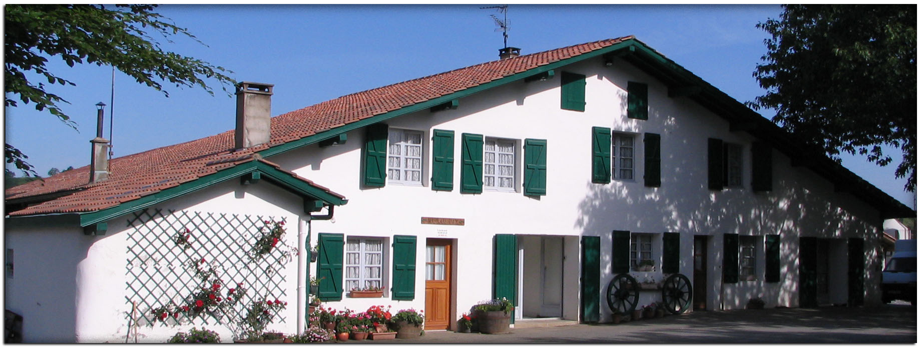 La maison de la ferme Kukulu d'Espelette
